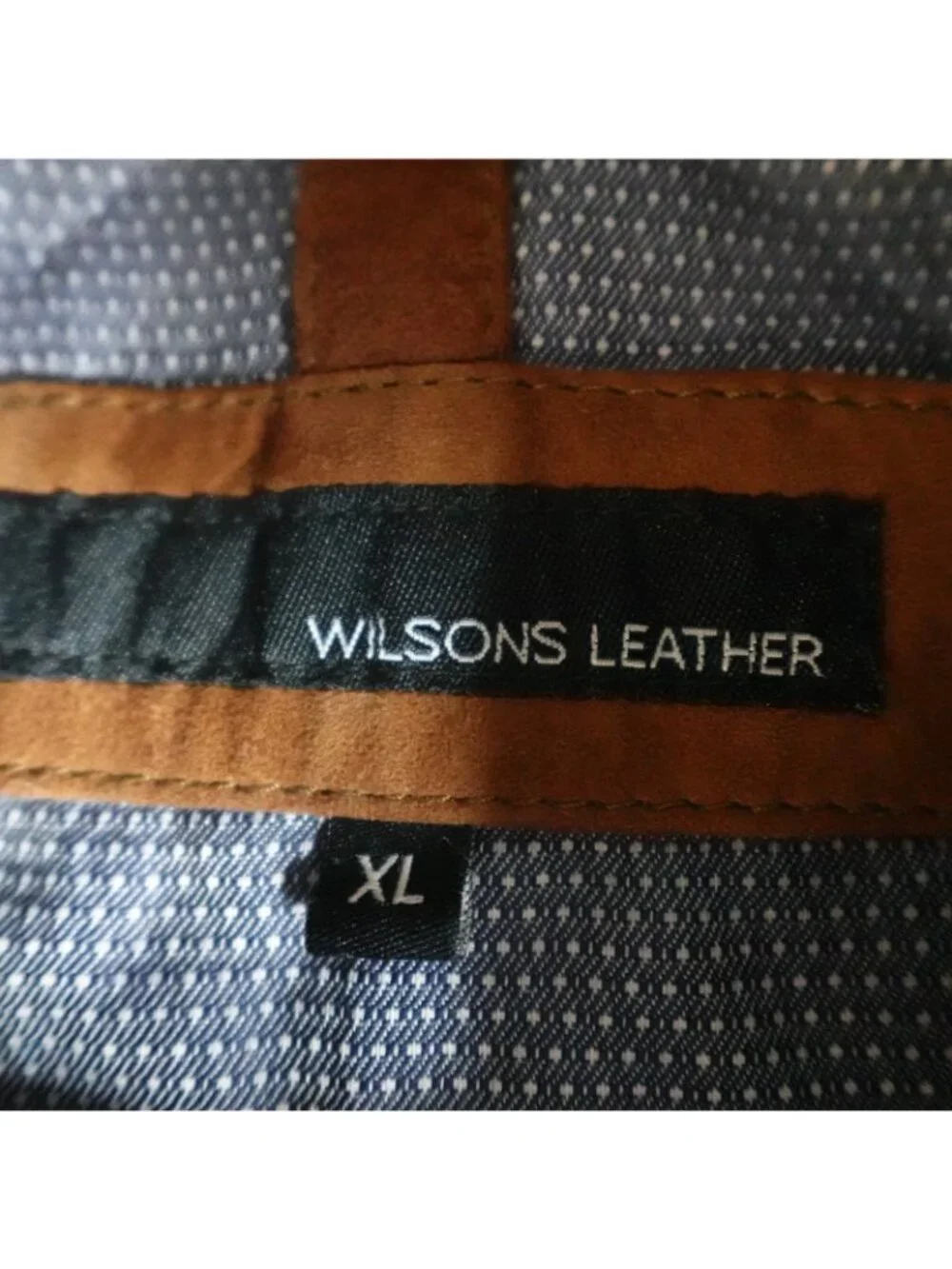 Wilsons Leather Mens Jacket XL Brown Suede Bomber Hooded